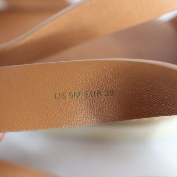 Vince Morris Strappy Flat Sandal - Tan Size 9 / 39 - Picture 7 of 8